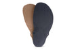 Xero Shoes FeelTrue Outsoles in Brown and Black with Toe Facing Up