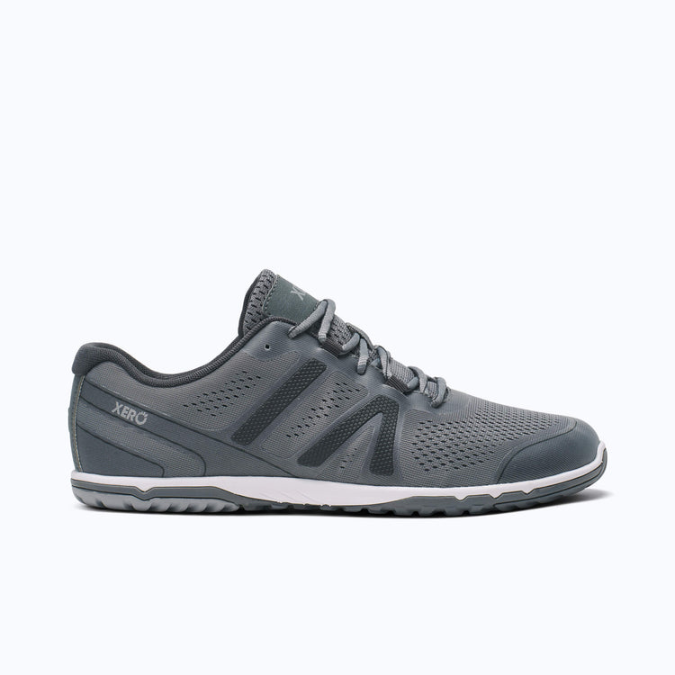 Xero Shoes HFS II Men Shoe in Gray with Toe Facing Right
