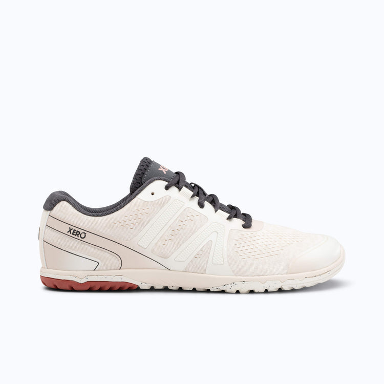 Xero Shoes HFS II Women Shoe in White w/ Gray Cap with Toe Facing Right