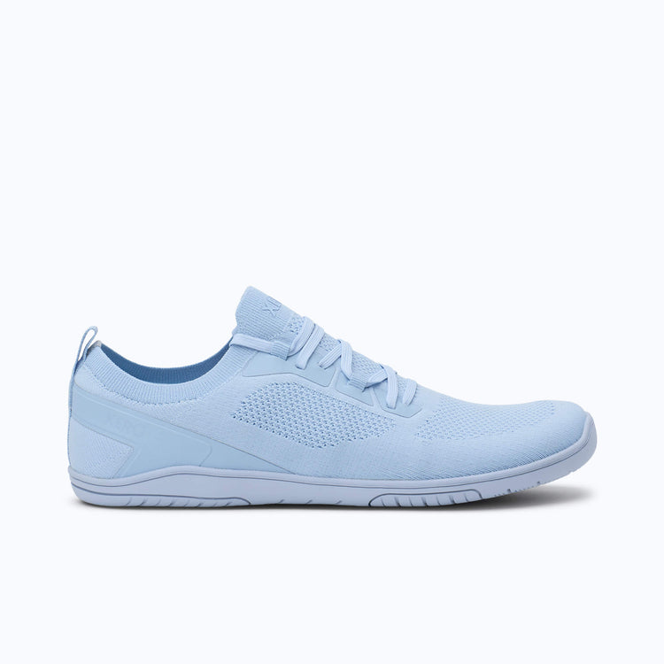 Xero Shoes Nexus Knit Women Sneaker in Sky Blue with Toe Facing Right